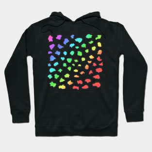 Rainbow Leopard Pattern Hoodie